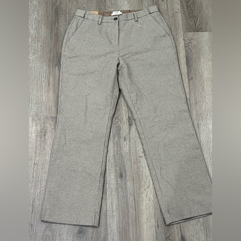 NWT Women’s Size 10 L.L. Bean Speckled Tweed Classic Fit Soft Quality Pants